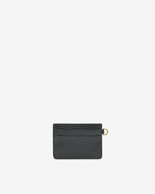 Isabel Marant White Oskan Embossed Card Holder