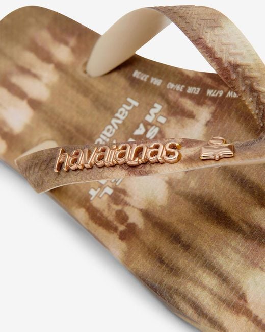 Isabel Marant Natural Havaianas Ikat Print Sandals