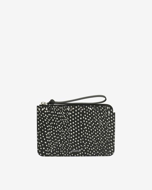 Isabel Marant Black Oskan Polka Flat Pouch