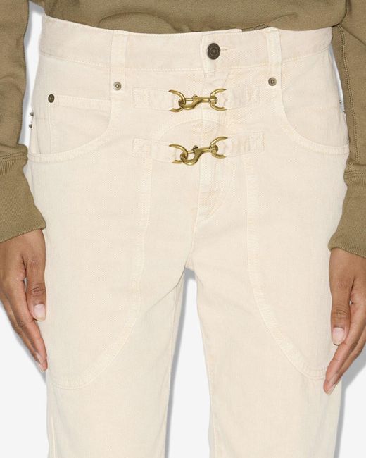 Isabel Marant White Brinley Pants
