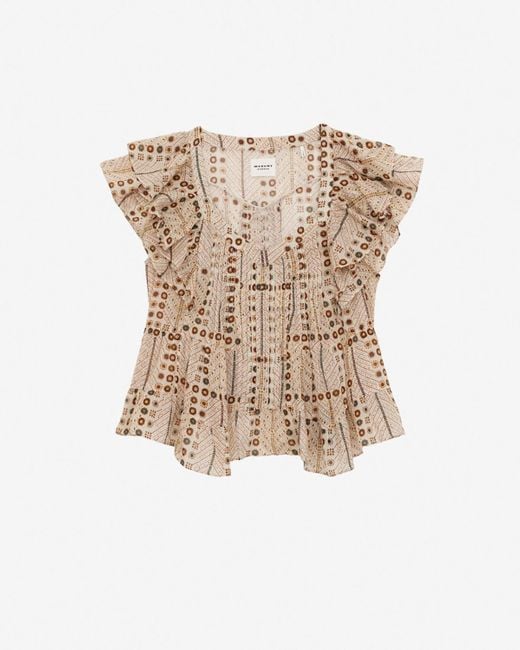 Isabel Marant Natural 'Madrana' Top