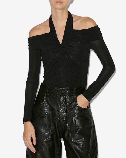 Isabel Marant Black Vonda Top