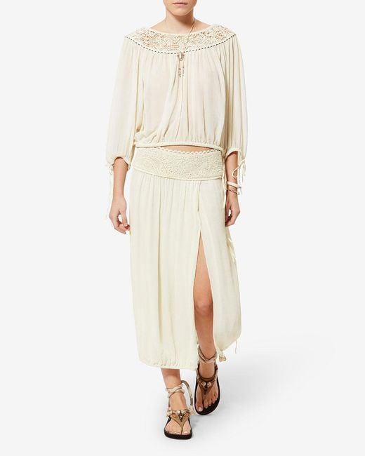 Isabel Marant White Nelida Blouse