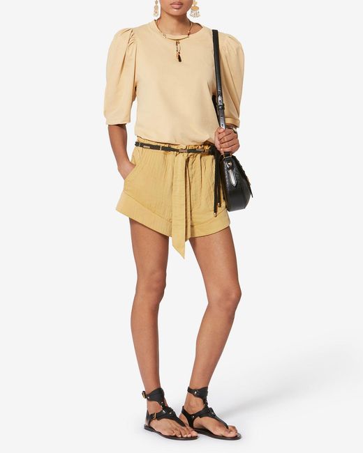 Isabel Marant White Birva Shorts