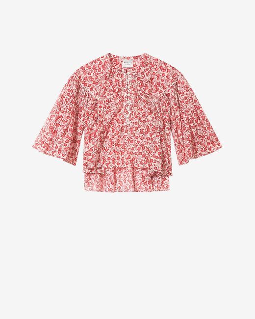Isabel Marant Red Veelia Top