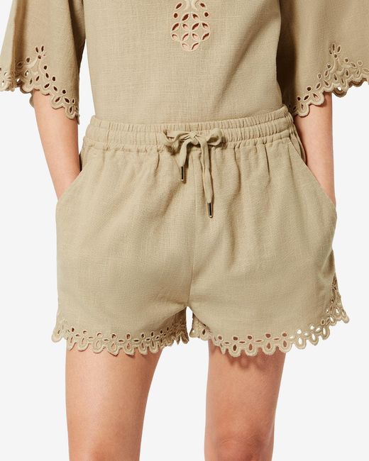 Isabel Marant White Balyme Shorts
