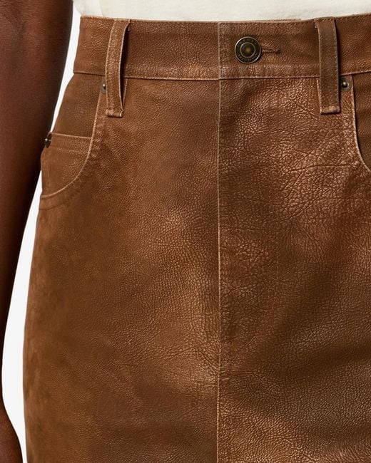 Isabel Marant Brown Bisane Skirt