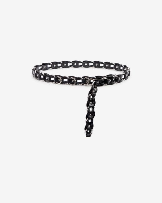 Isabel Marant White Bali Hook Ledergürtel