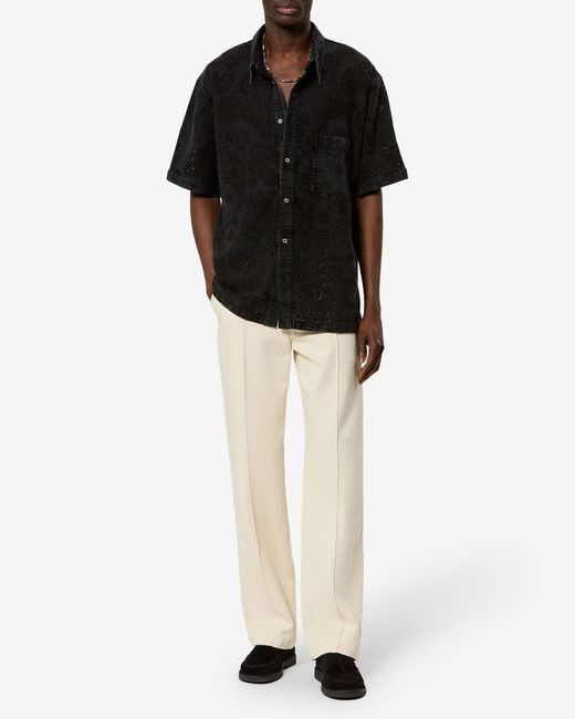 Isabel Marant Black Igwen Shirt for men