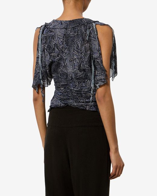 Isabel Marant Blue Thanais Blouse