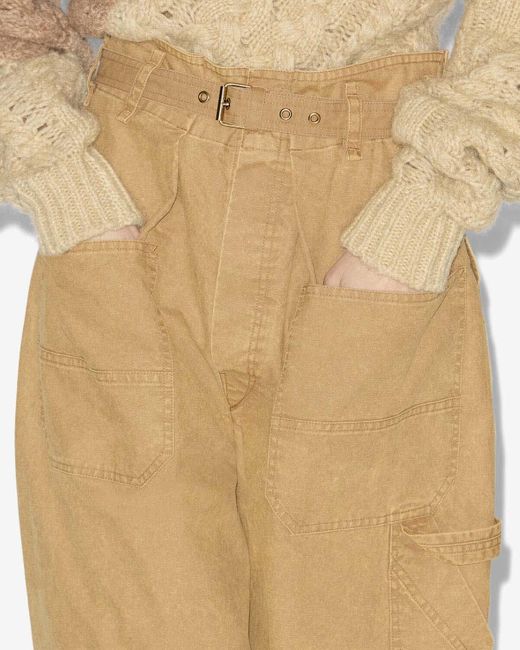 Pantalón Mathilda Isabel Marant de color Natural