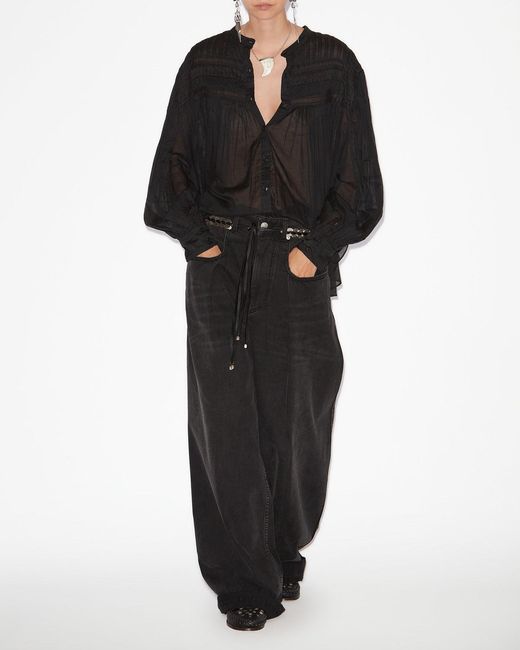 Isabel Marant Black Plalia Blouse