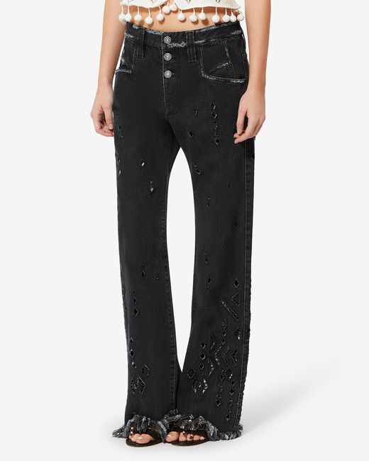 Isabel Marant Black Amia Pants
