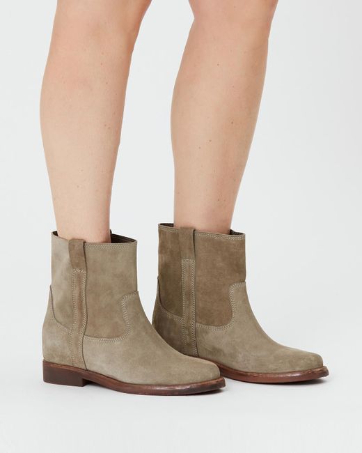 Susee Stivaletti In Camoscio di Isabel Marant in White