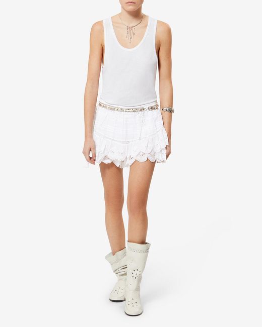 Isabel Marant White Puria Shorts