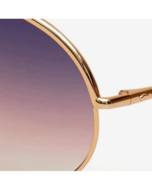 Isabel Marant Pink Pilot-Frame Sunglasses