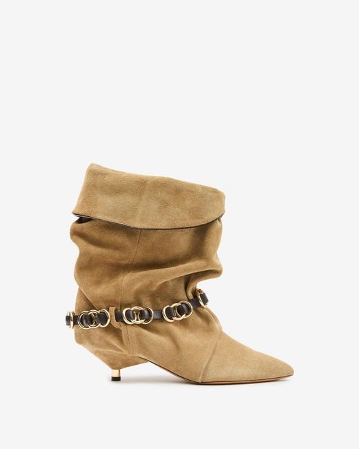 Isabel Marant Natural Edrik Rings Boots