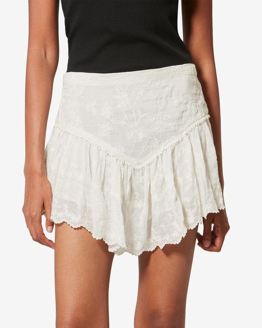 Isabel Marant White Zoelia Shorts