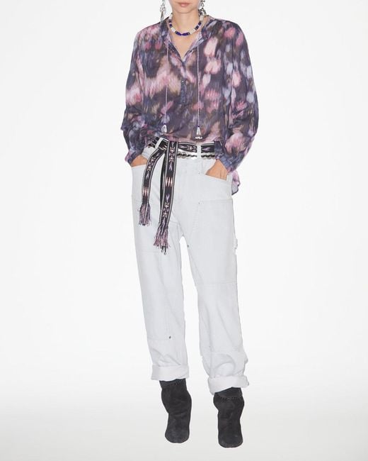 Isabel Marant Purple Maria Blouse