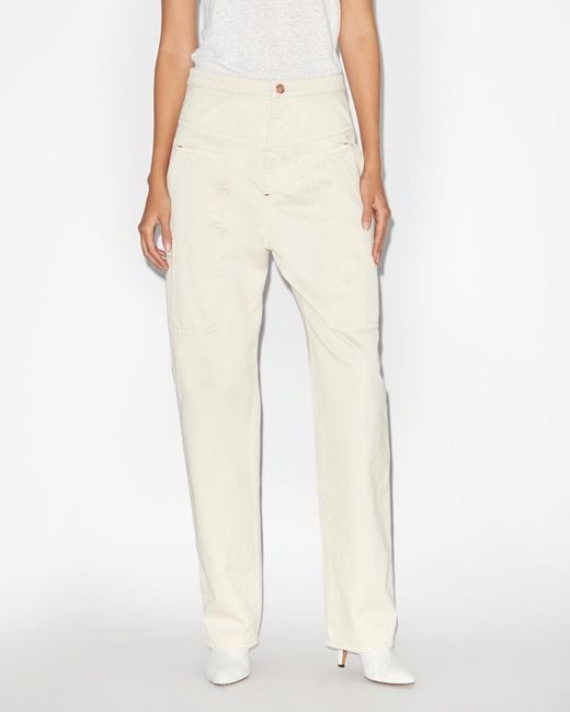 Isabel Marant White Philna Pants