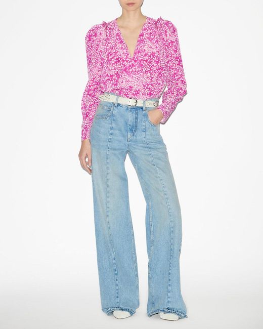 Isabel Marant Pink Zarga Blouse