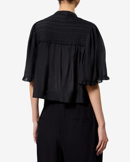 Isabel Marant Black Douna Top