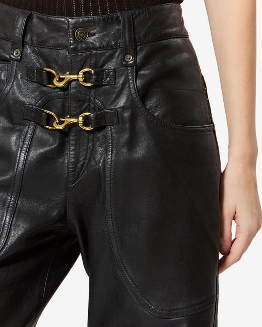 Isabel Marant Black Brinley Pants