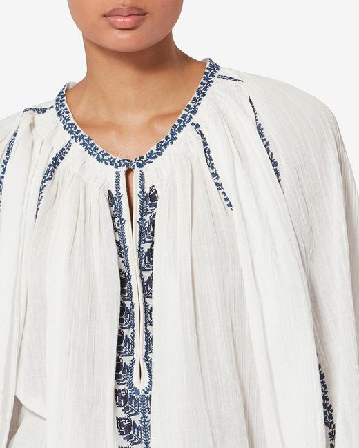 Isabel Marant White Lena Top
