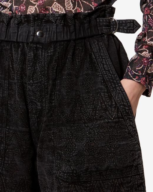 Isabel Marant Black Kisha Shorts