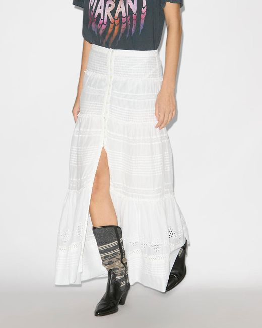 Gonna Dusta di Isabel Marant in White