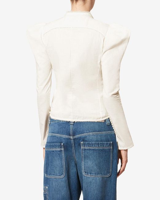 Isabel Marant White Calina Shirt