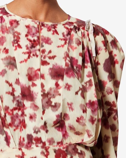 Isabel Marant Red Zarga Top