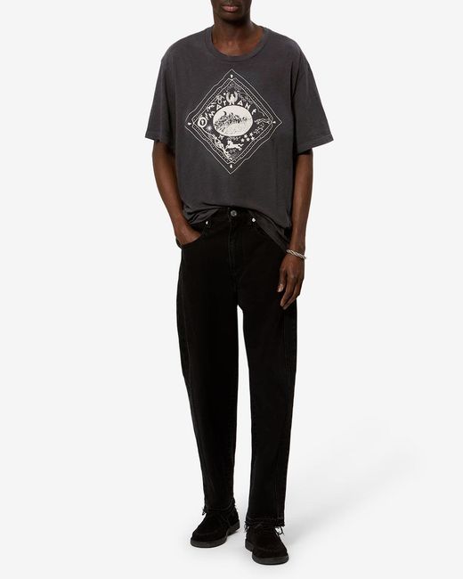 Isabel Marant Black Hiroe Tee Shirt for men