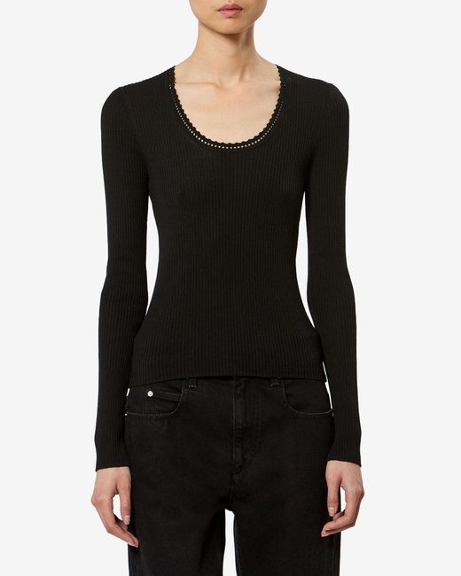 Pull Selenie En Soie Isabel Marant en coloris Black
