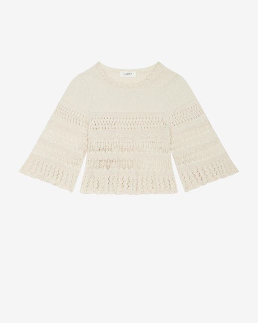 Isabel Marant White Frizy Top