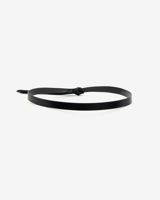 Isabel Marant Black Lecce Tie Up Leather Belt