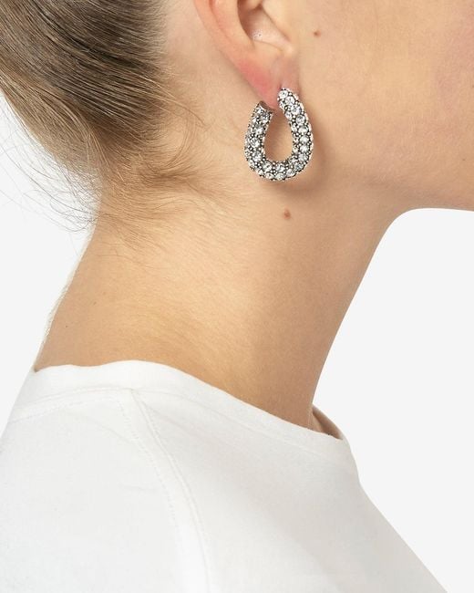 Isabel Marant Black Funky Ring Earrings