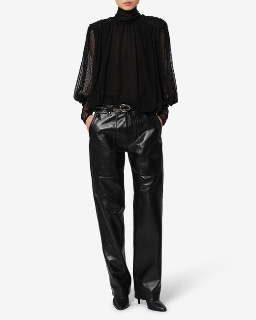 Top Oeste Isabel Marant de color Black