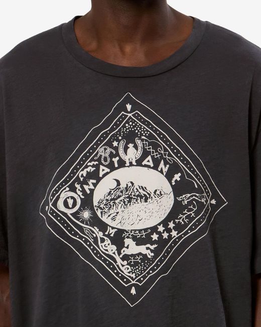 Isabel Marant Black Hiroe Tee Shirt for men