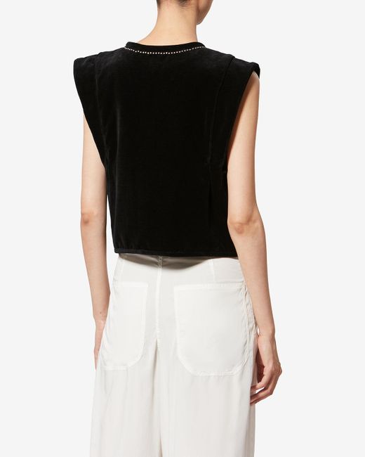 Chaleco Poppy Isabel Marant de color Black