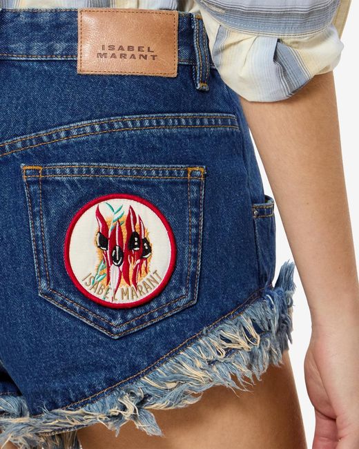 Isabel Marant Blue Eneidala Shorts