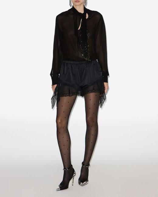 Isabel Marant Black Top Elaura Top