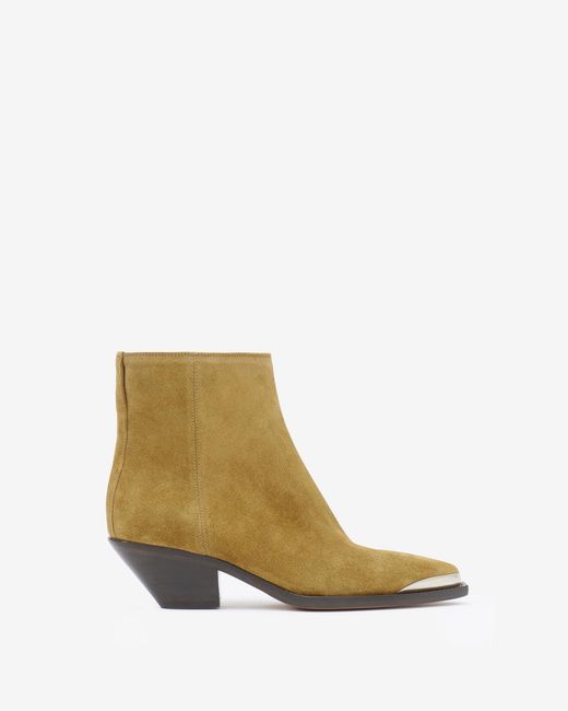 Isabel Marant White Adnae Low Boots
