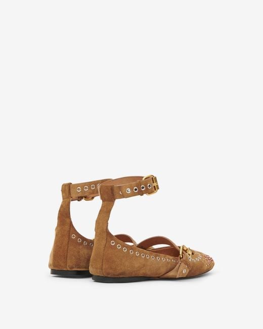 Isabel Marant Brown Ylza Ballerinas