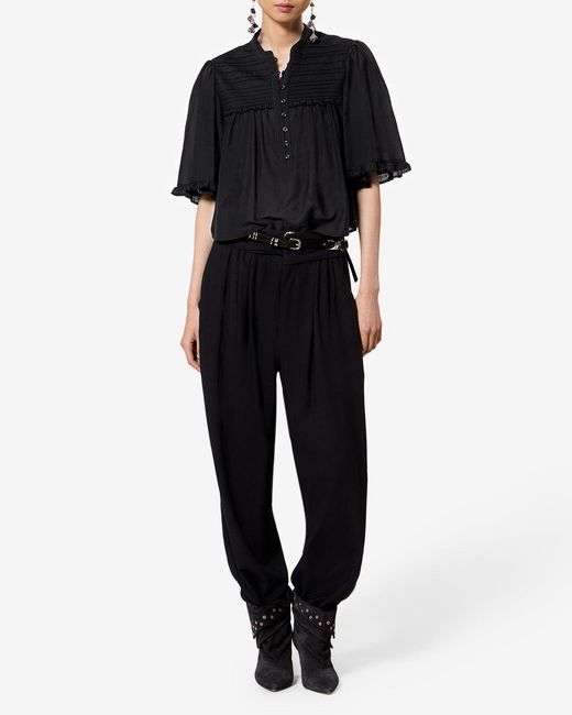Isabel Marant Black Douna Top