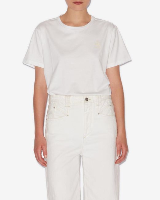 Isabel Marant White Aby T-Shirt