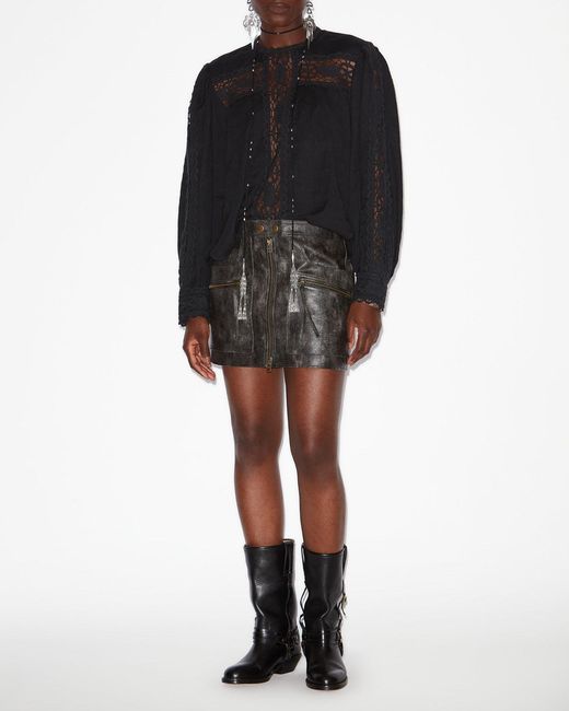Isabel Marant Black Valmira Blouse