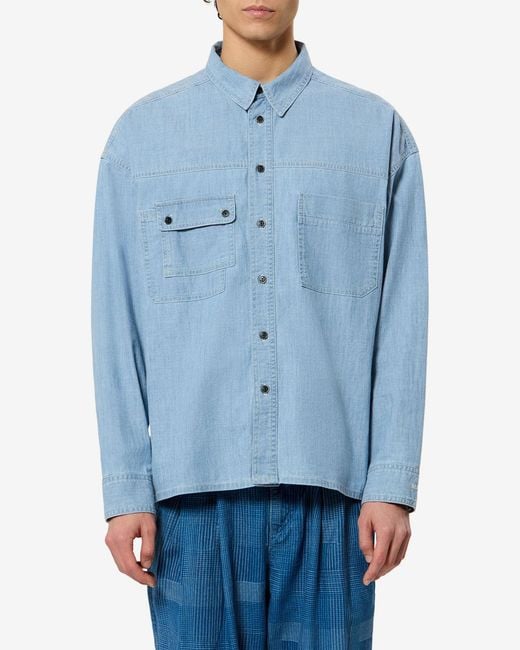 Isabel Marant Blue Vittorio Shirt for men
