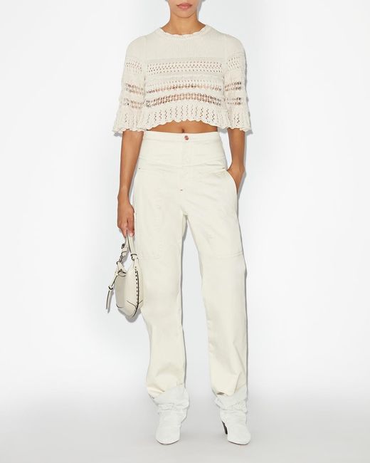 Isabel Marant White Philna Pants