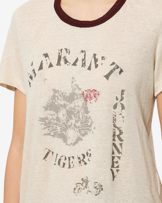 Isabel Marant White Kiliann Linen T-Shirt